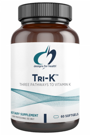 A bottle of Tri-K dietary supplement.