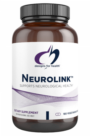 A bottle of Neurolink dietary supplement.