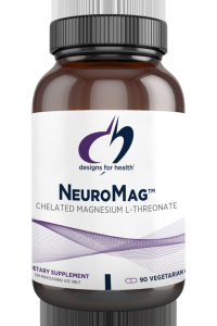 A bottle of NeuroMag dietary supplement.