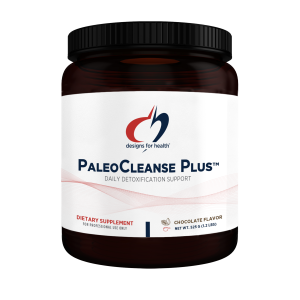 A bottle of PaleoCleanse Plus dietary supplement.
